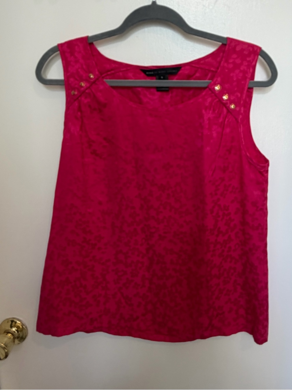 Marc by Marc Jacobs Hot Pink Stud-Accent Sleeveless Camisole